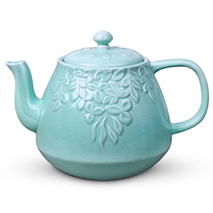 Ceramic Leaf Teapot