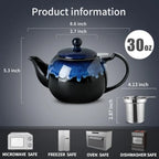 Ceramic Tea Pot 34oz