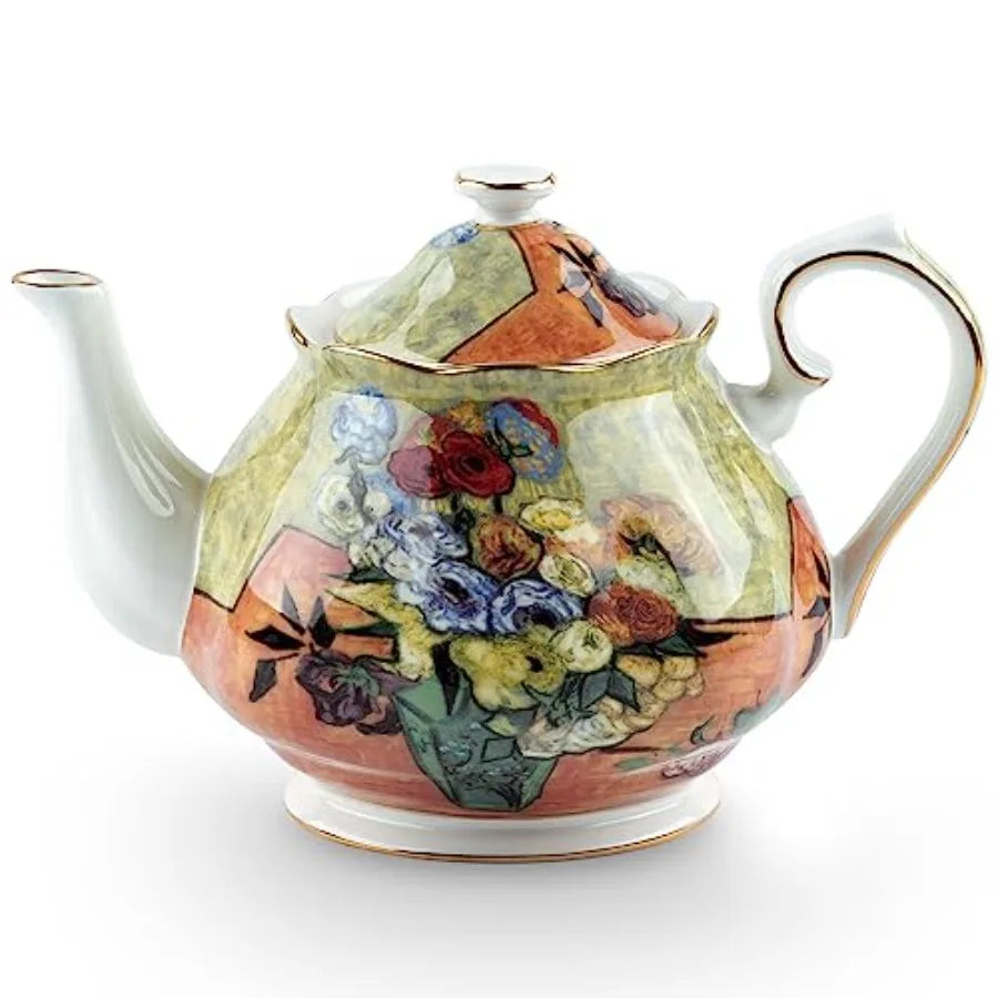 Vintage Floral Teapot