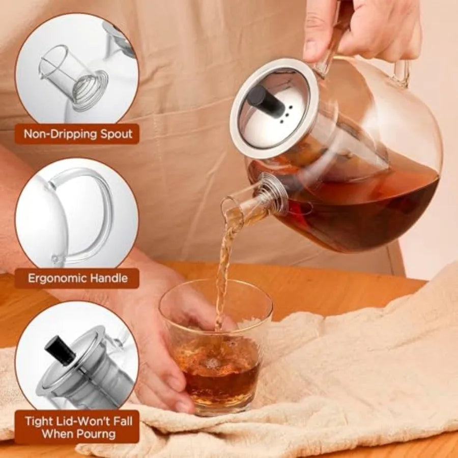 Glass Teapot with Infuser 50oz