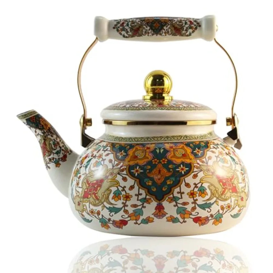 Vintage Floral Tea Kettle