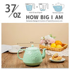 Ceramic Leaf Teapot