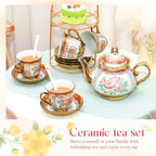 Floral Porcelain Tea Set