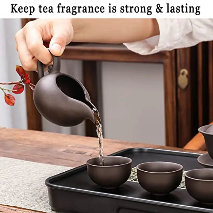 Purple Clay Travel Tea Set