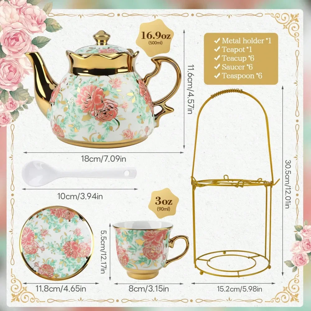 European Porcelain Tea Set