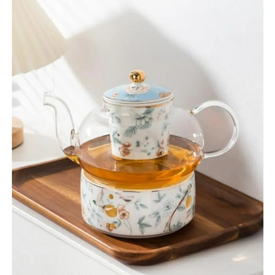 Blue Floral Tea Set