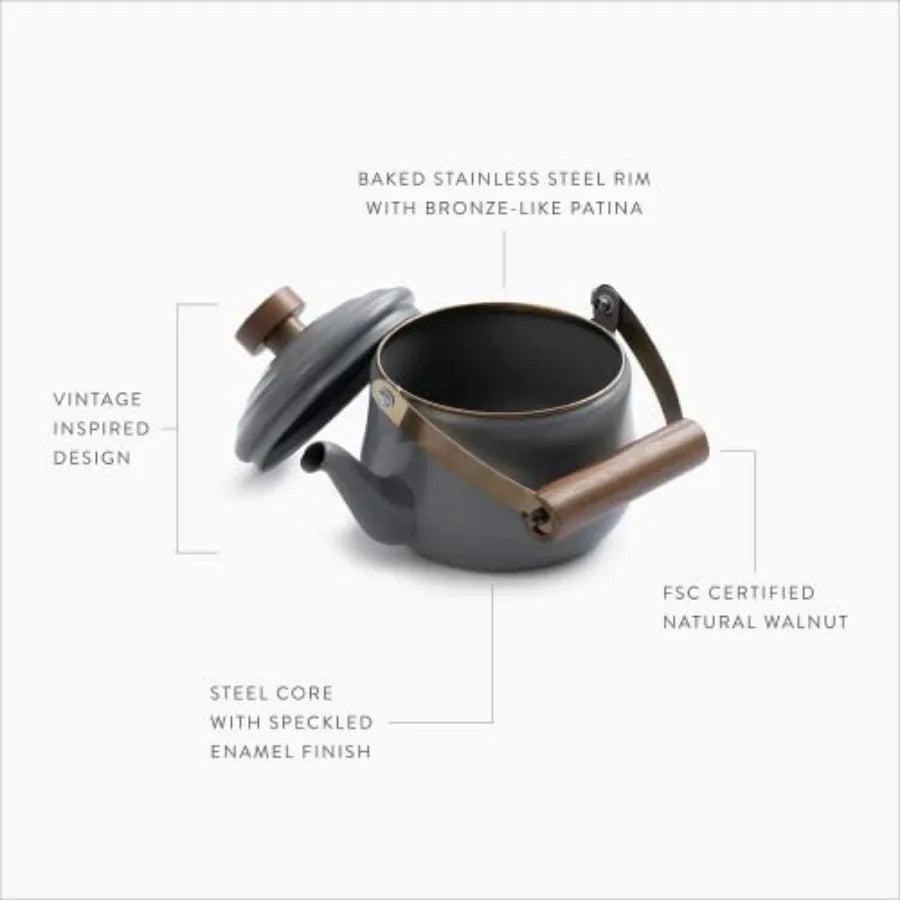 Vintage Enamel Teapot