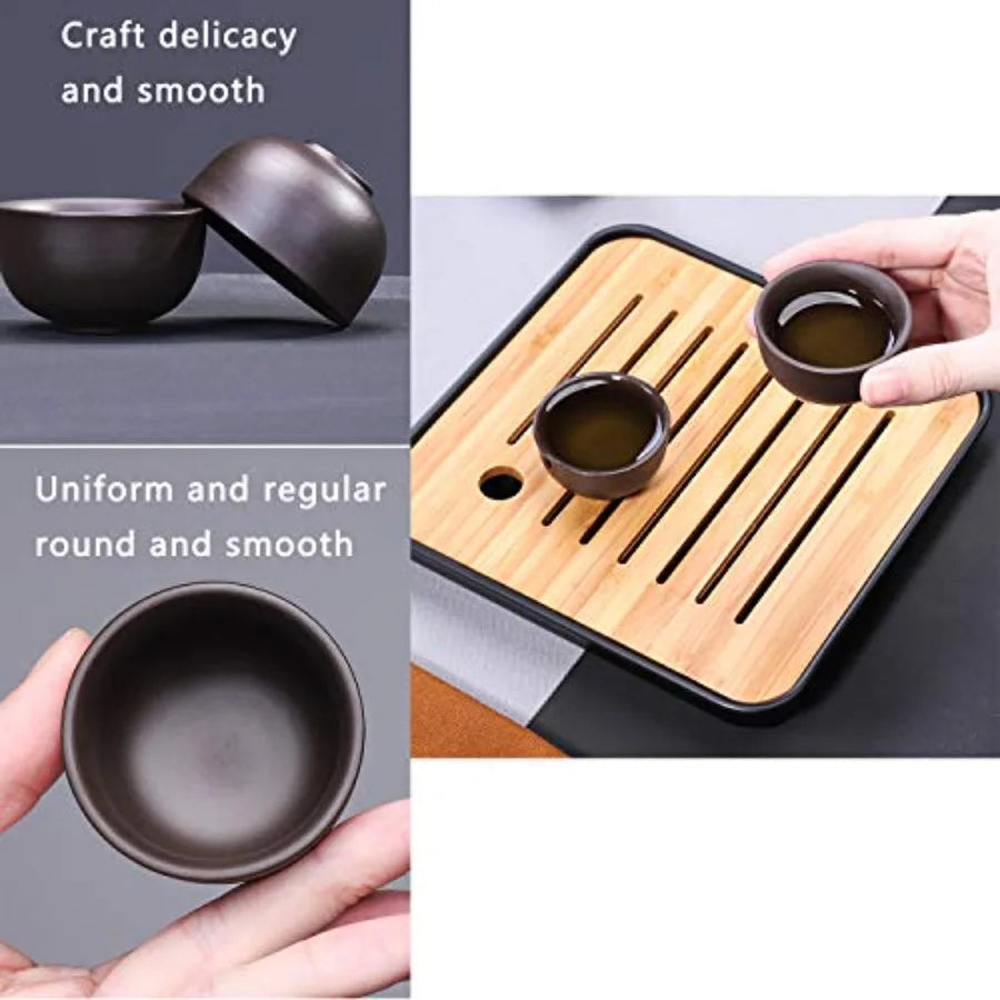 Purple Clay Travel Tea Set