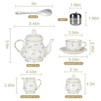 Floral Porcelain Tea Set