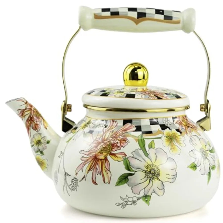 Bohemian Enamel Tea Kettle