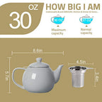 Porcelain Teapot with Infuser