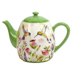 Hummingbird Ceramic Teapot