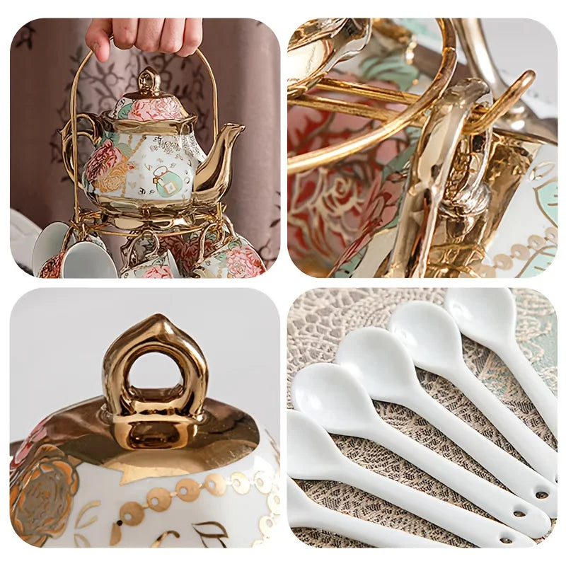 Floral Ceramic Tea Set