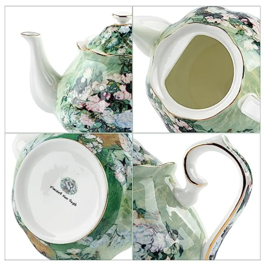 Vintage Floral Teapot